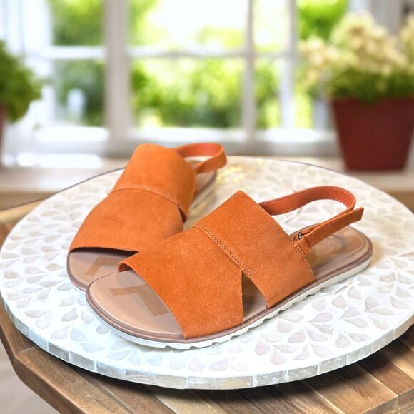 Sorel Ella II Slingback Sandals Women’s 9 UK7 EU40 Burnt Orange Suede NEW - Picture 6 of 11